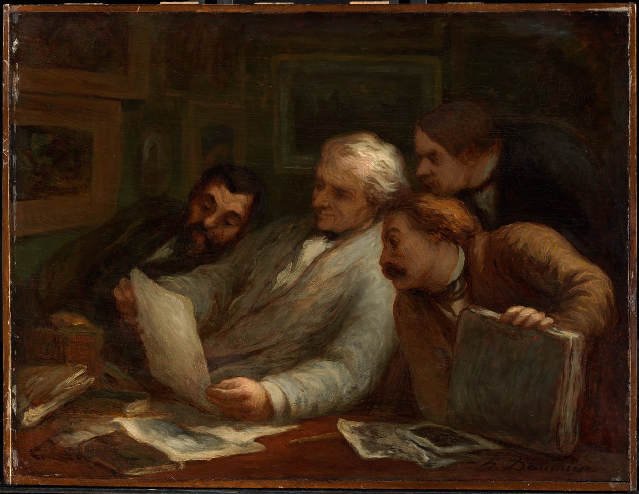 Kolekcjonerzy rycin autorstwa Honoré Daumier