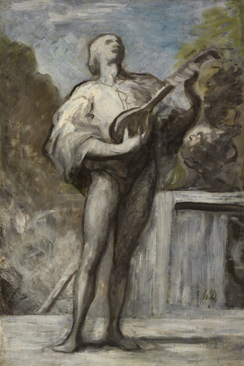 Trubadur autorstwa Honoré Daumier