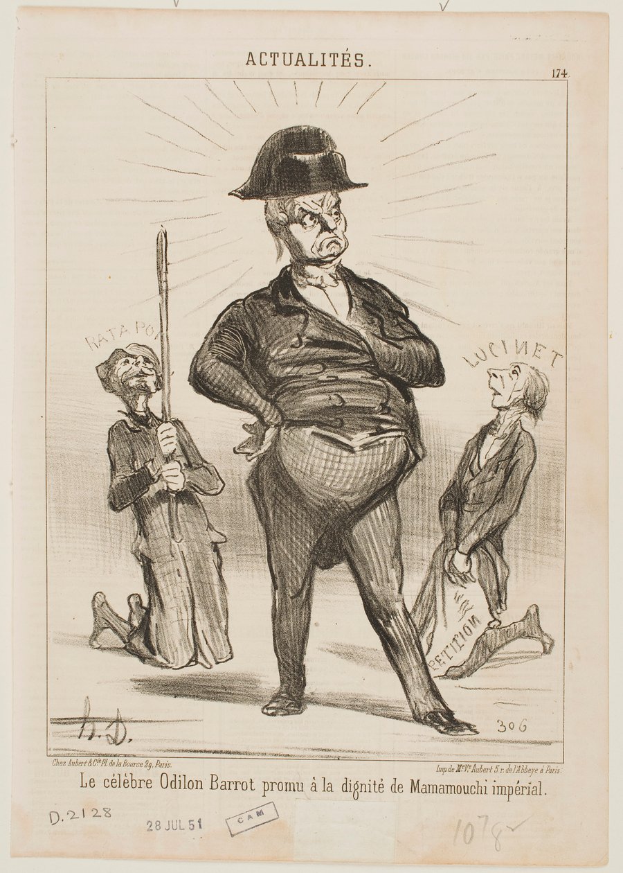 Sławny Odilon Barrot autorstwa Honoré Daumier