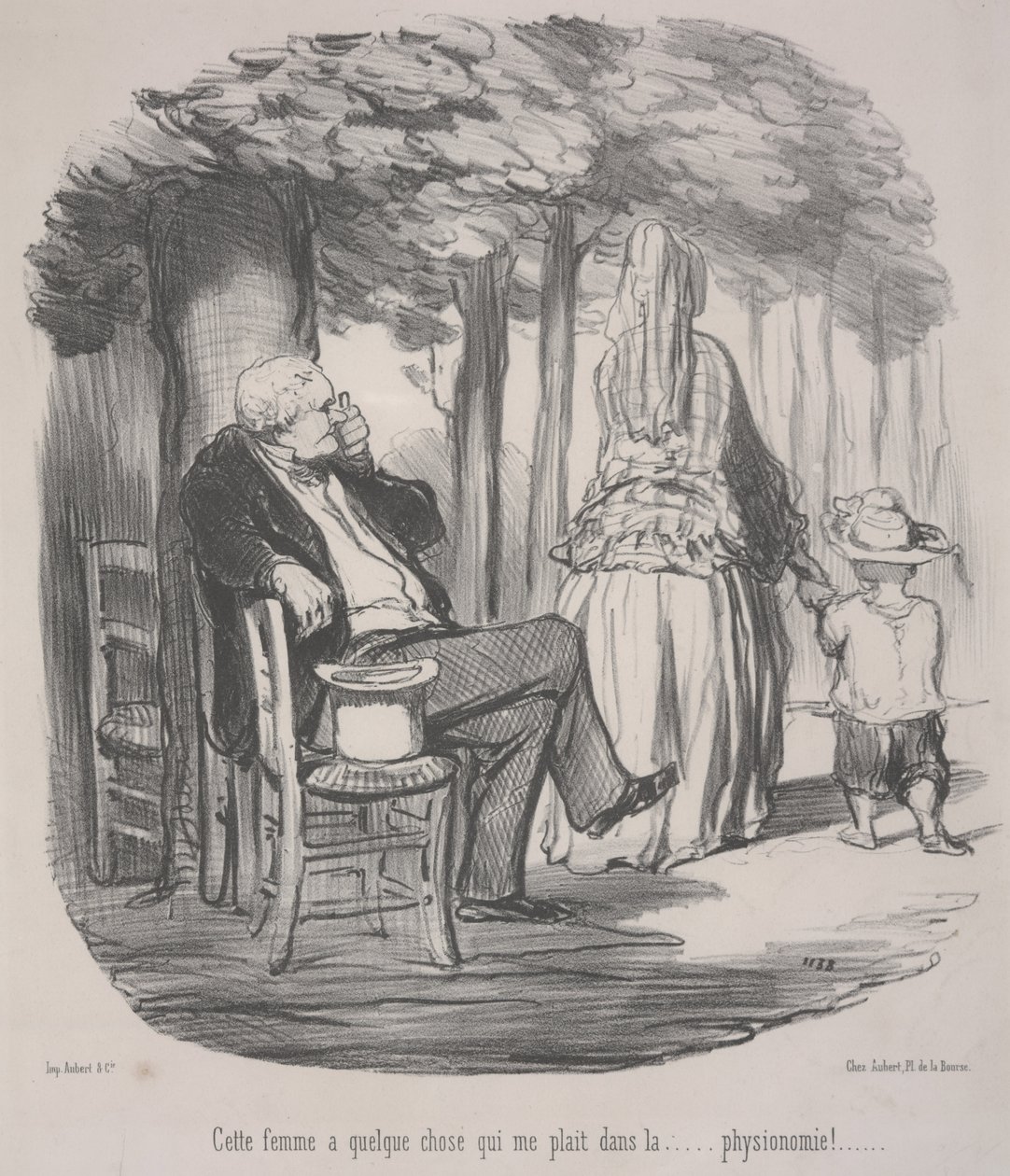 Ta kobieta ma coś, co lubię. . . W jej wyglądzie ogólnym! autorstwa Honoré Daumier