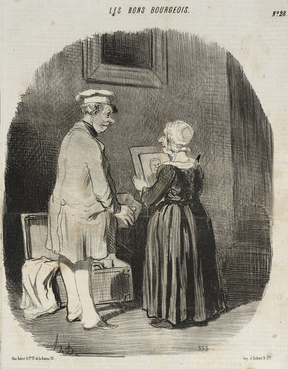Patrz, żono, oto mój portret u dagerotypisty... autorstwa Honoré Daumier