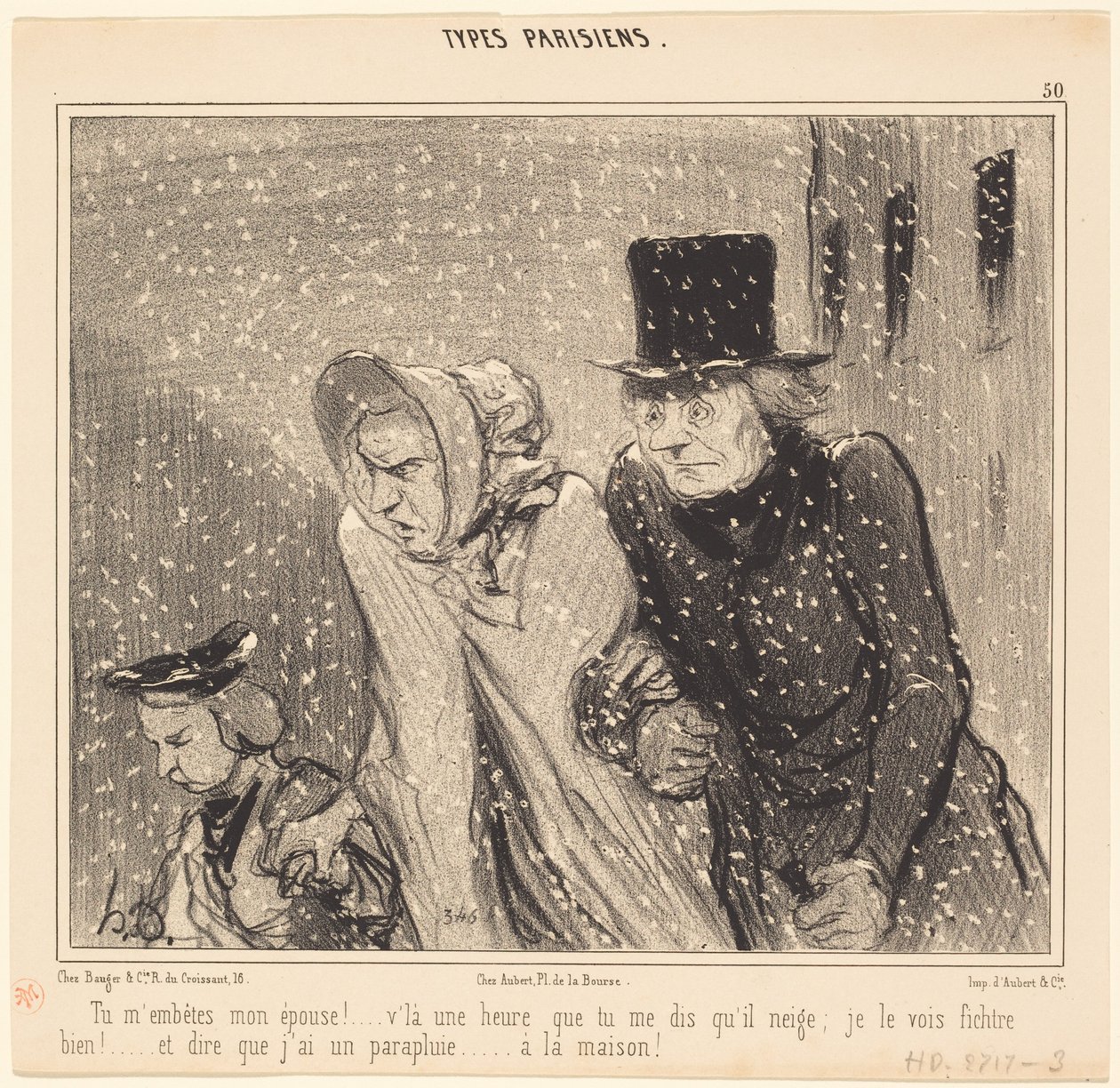 Zawracasz mi głowę, moja żono!... oto godzina... autorstwa Honoré Daumier