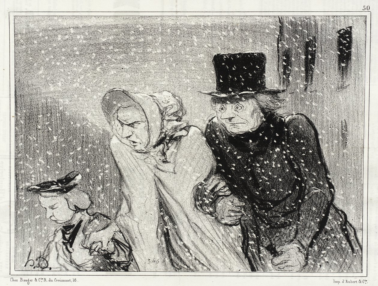Nudzisz mnie, żono!... Już od godziny... autorstwa Honoré Daumier