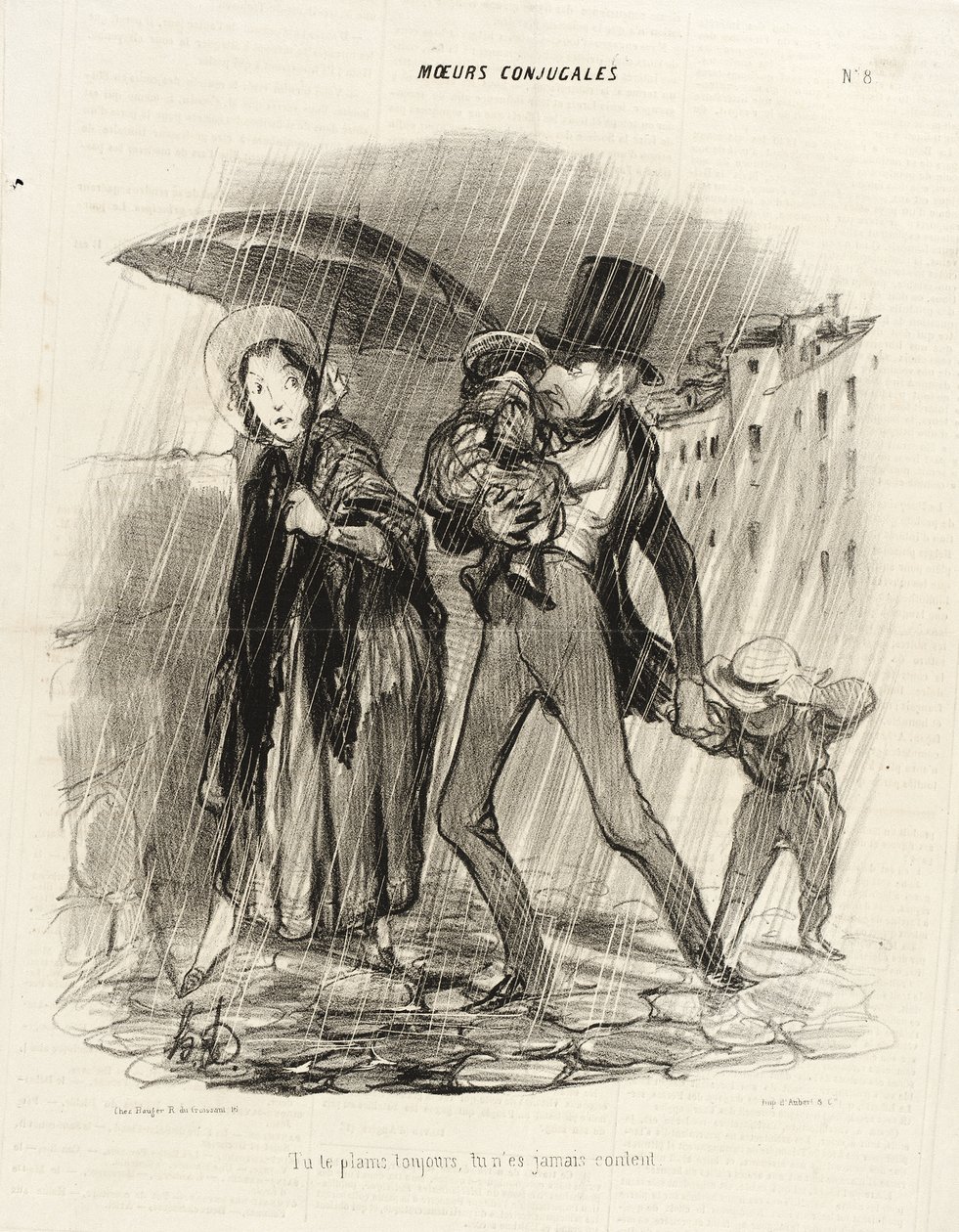 Zawsze narzekasz, nigdy nie jesteś zadowolony autorstwa Honoré Daumier