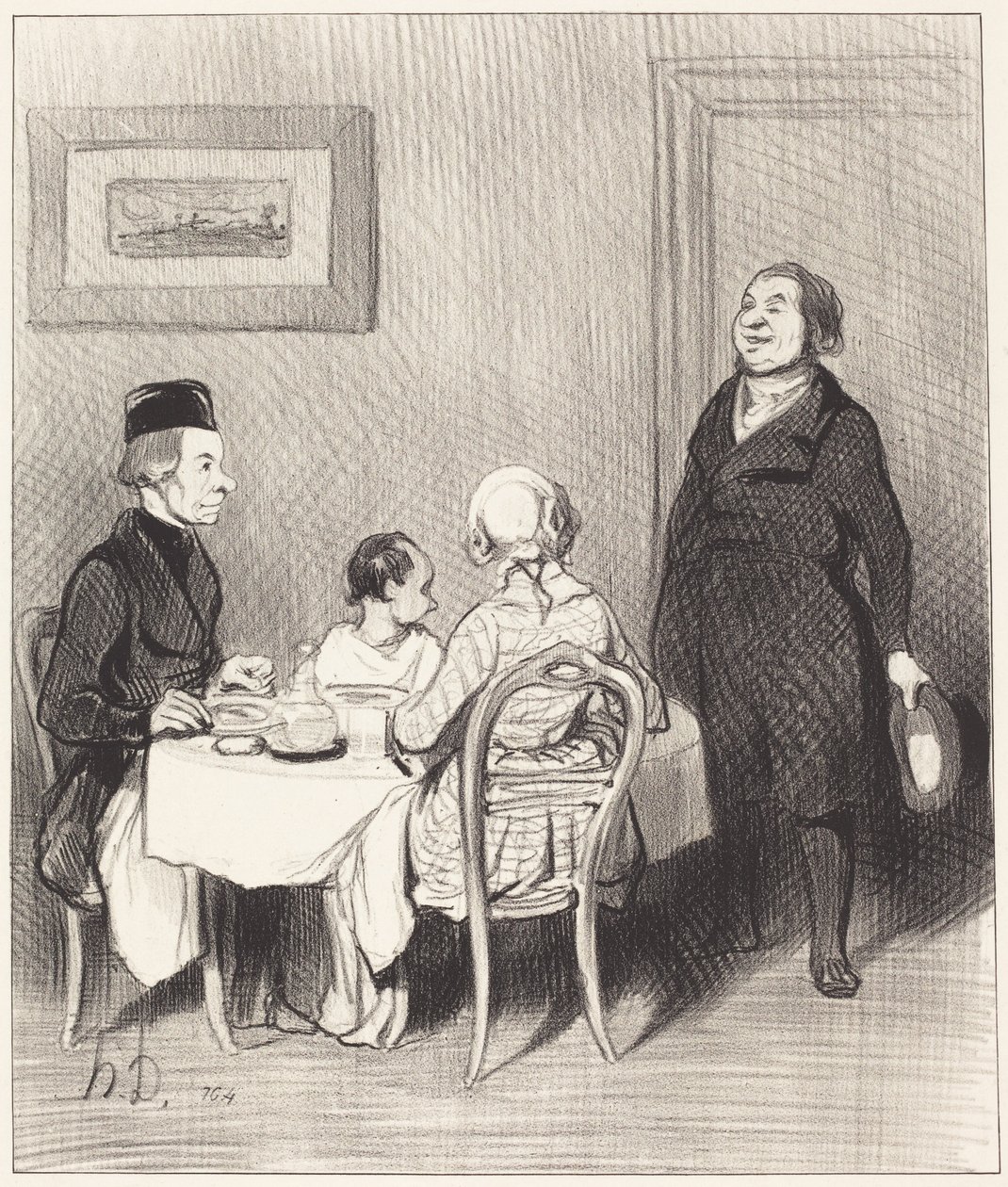 Przyjaciel to krokodyl... autorstwa Honoré Daumier
