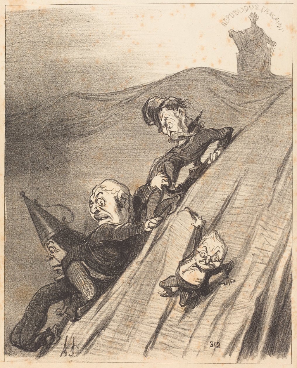 Niebezpieczna droga autorstwa Honoré Daumier