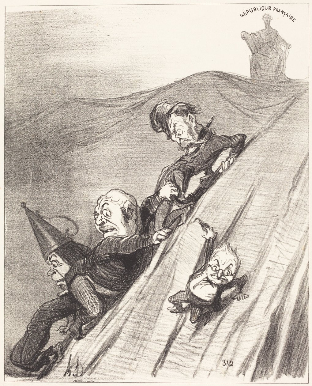 Niebezpieczna droga autorstwa Honoré Daumier