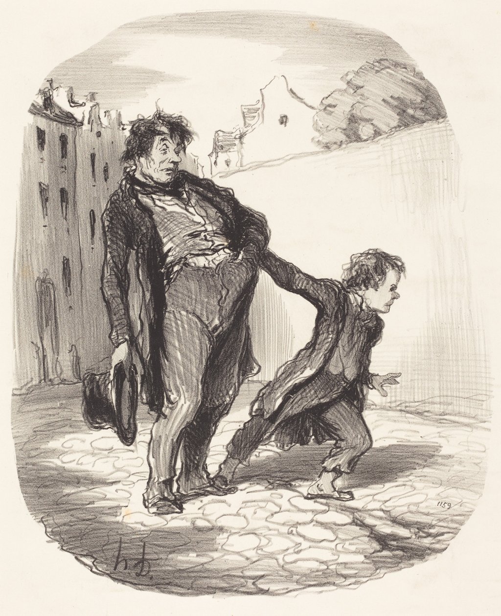 Wzorowy syn autorstwa Honoré Daumier