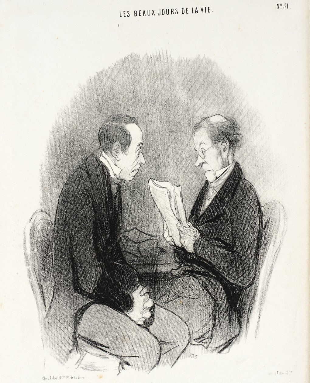 Lekki rękopis autorstwa Honoré Daumier