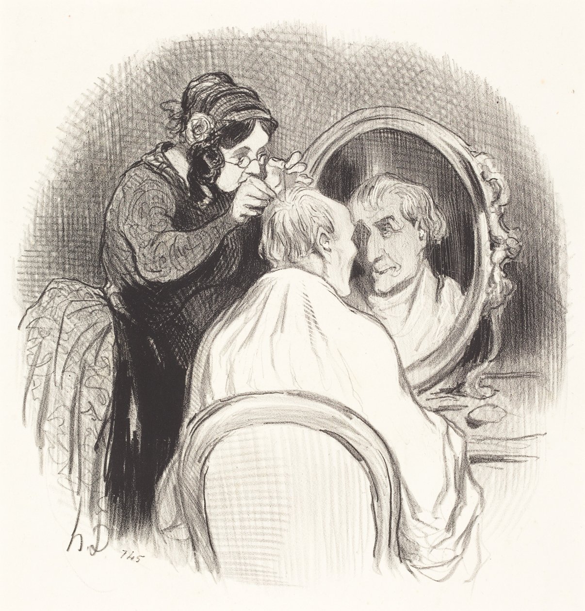 Dżentelmen, który robi się za młody autorstwa Honoré Daumier