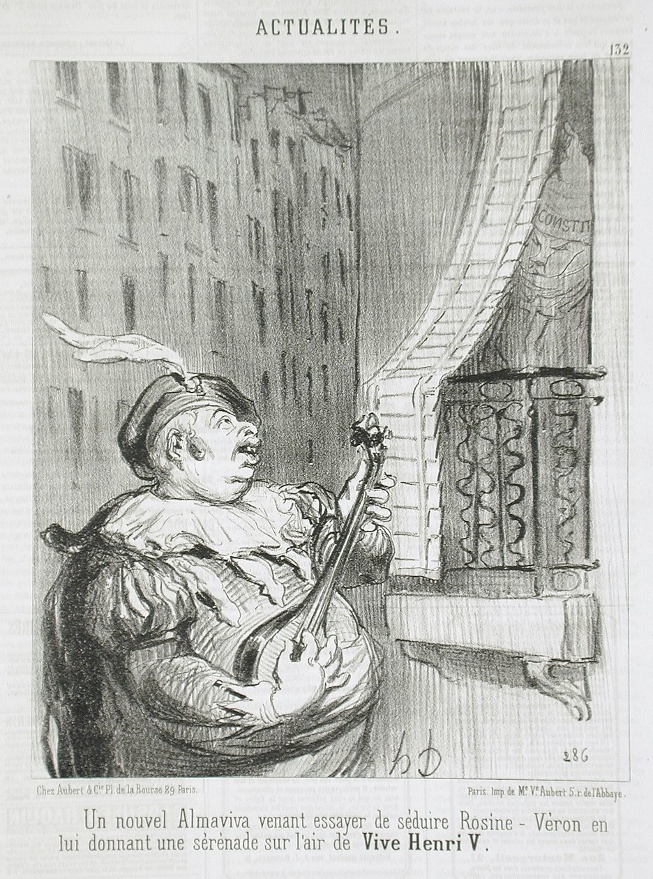 Nowy Almaviva... autorstwa Honoré Daumier