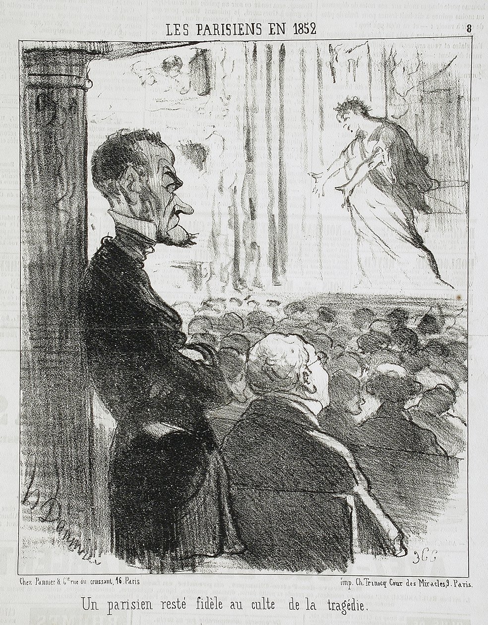 Paryżanin, który pozostał wierny... autorstwa Honoré Daumier