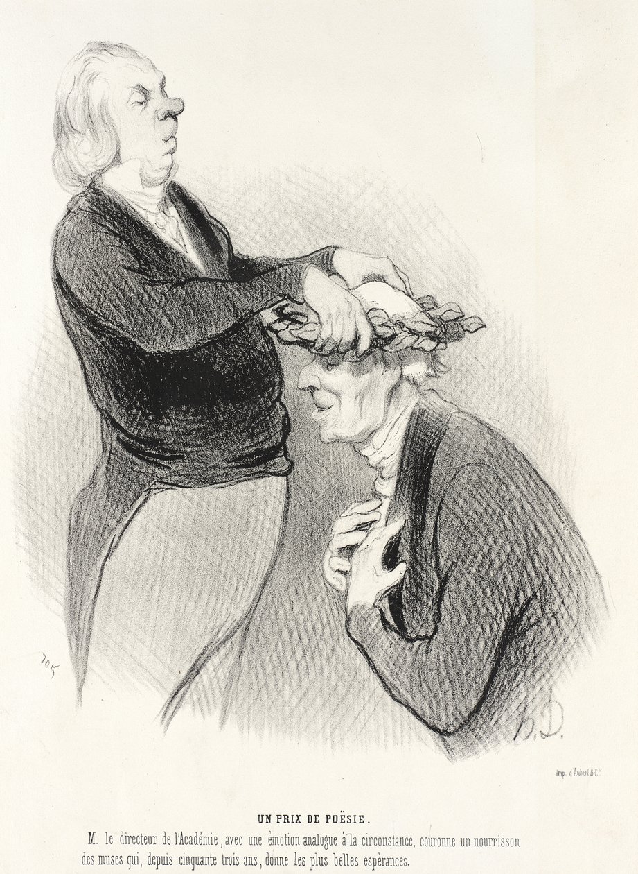 Nagroda poetycka autorstwa Honoré Daumier