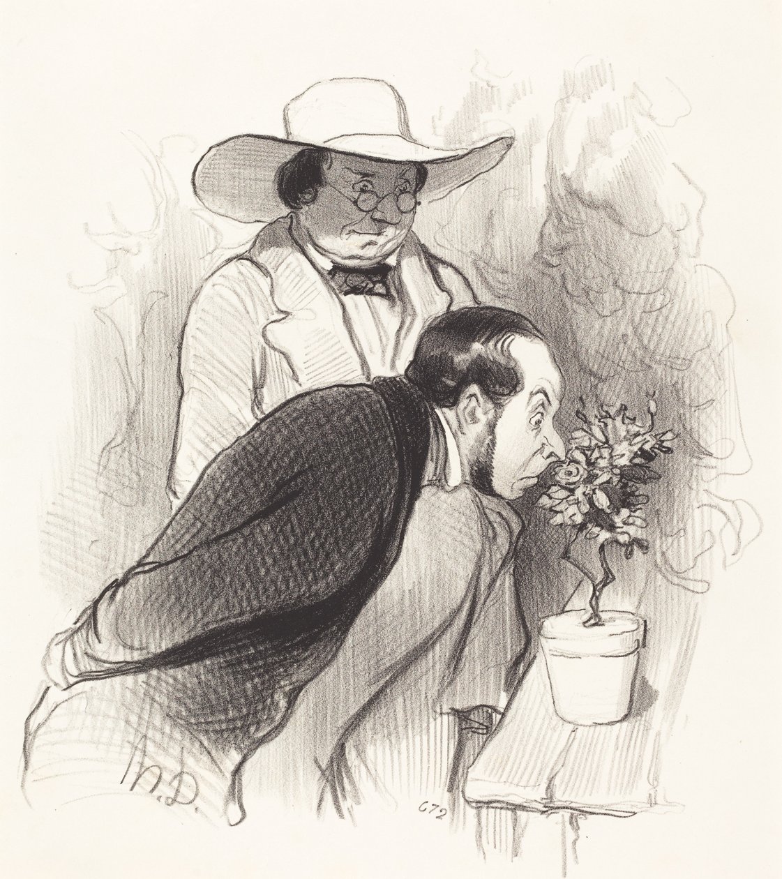 Triumf botanika autorstwa Honoré Daumier