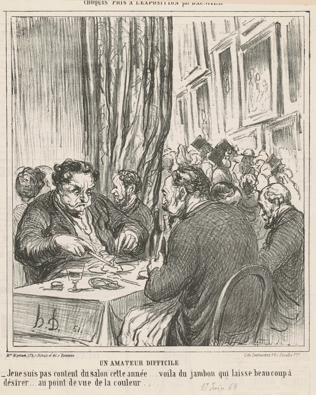 Trudny amator autorstwa Honoré Daumier