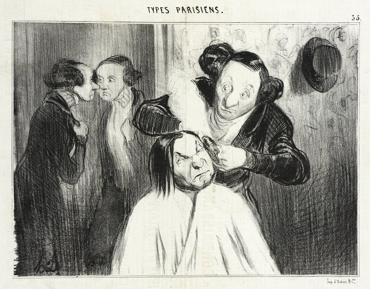Strzał! autorstwa Honoré Daumier