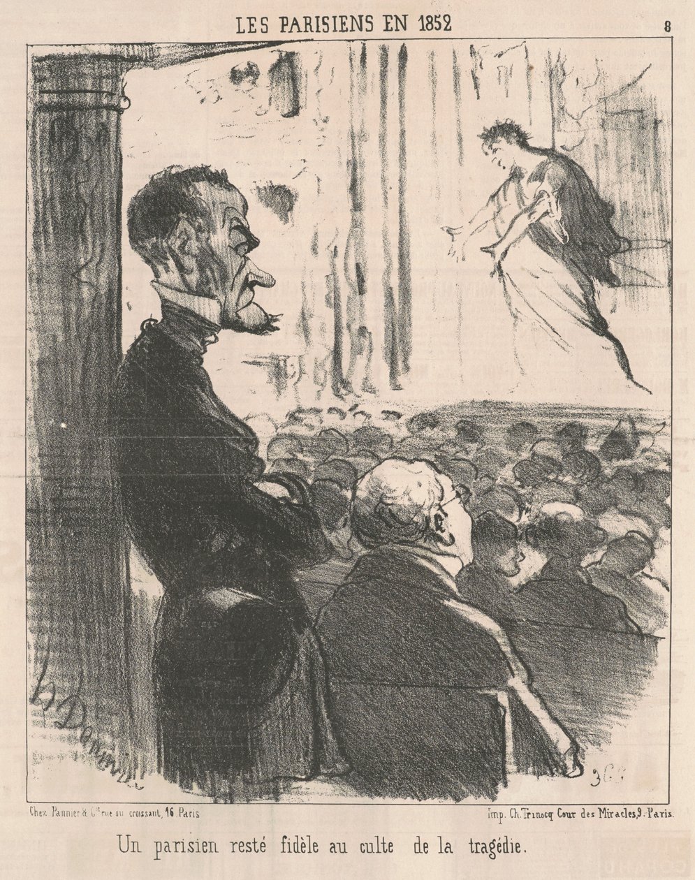 Paryżanin, który pozostał wierny... autorstwa Honoré Daumier