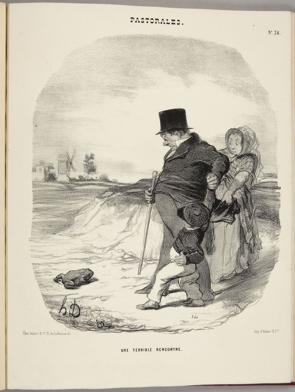 Straszne spotkanie autorstwa Honoré Daumier