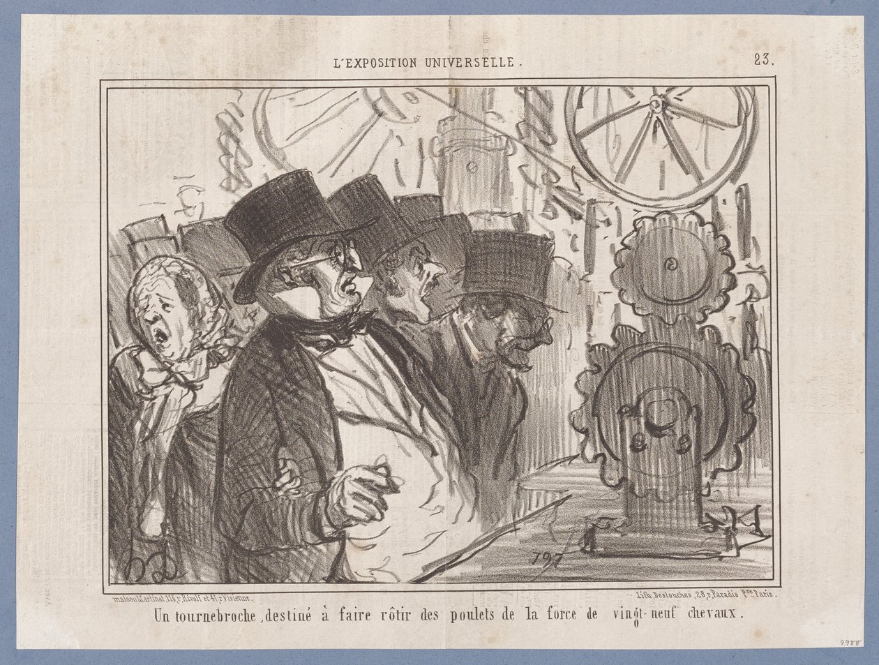 Różen przeznaczony do… (Wystawa Światowa), z „Le Charivari” autorstwa Honoré Daumier
