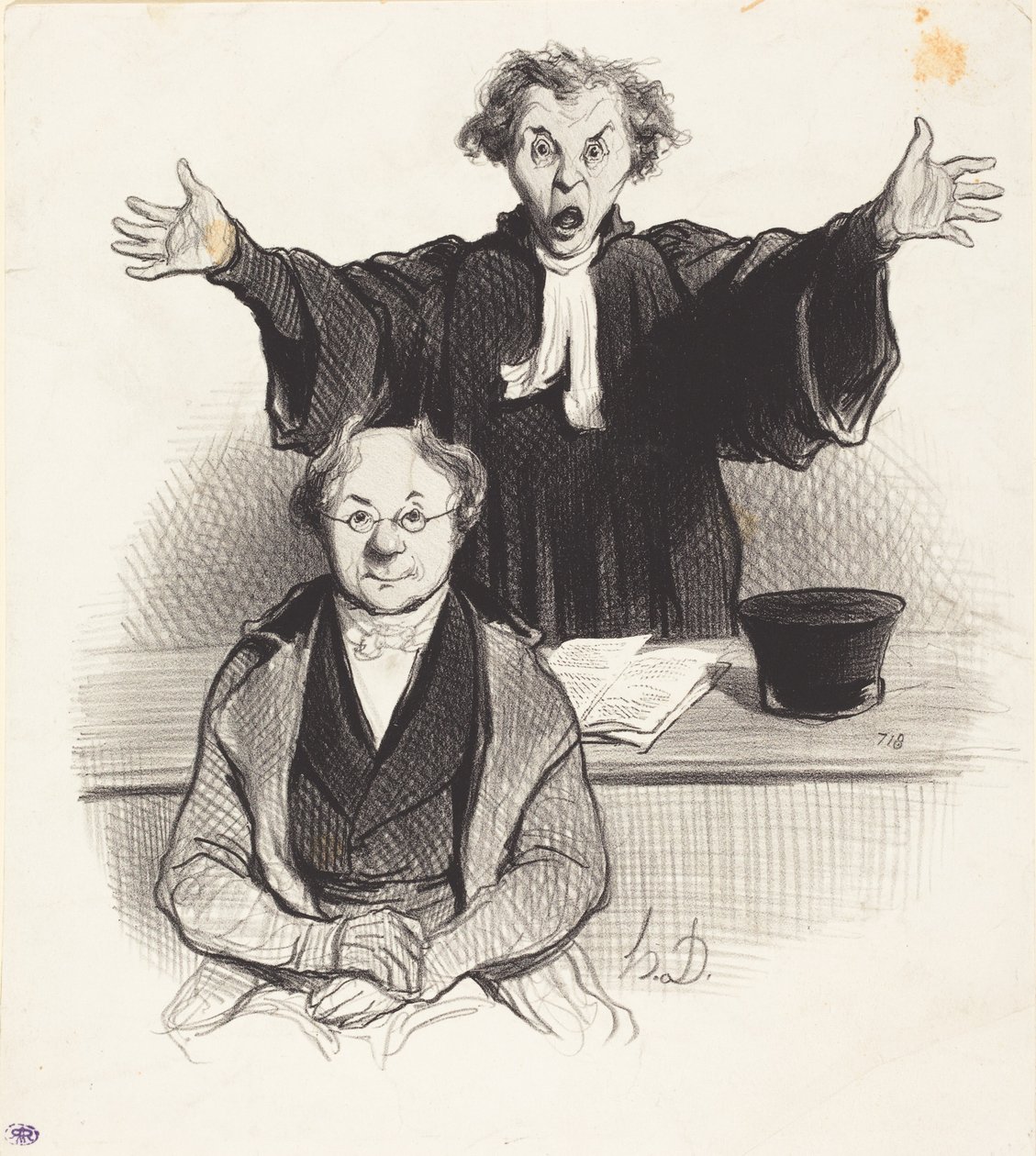 Wniosek o separację autorstwa Honoré Daumier