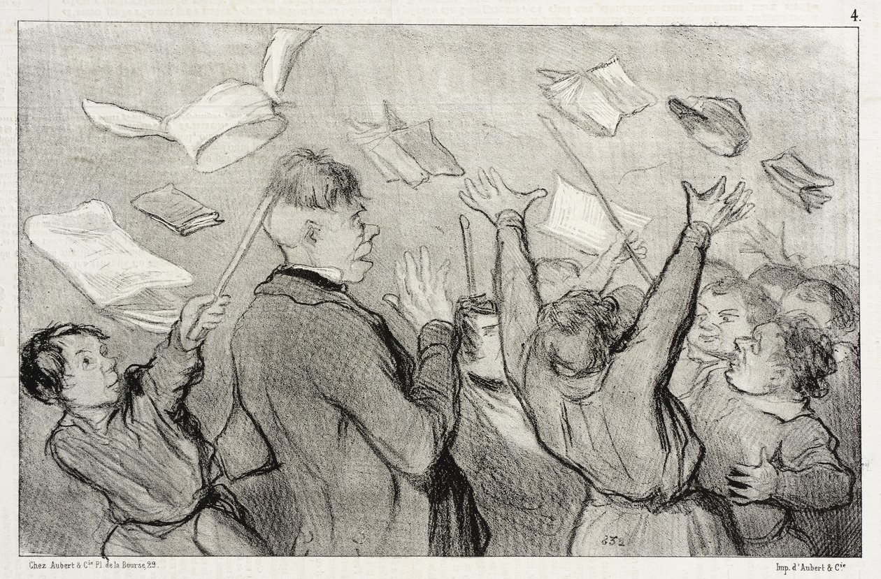Zamieszki autorstwa Honoré Daumier