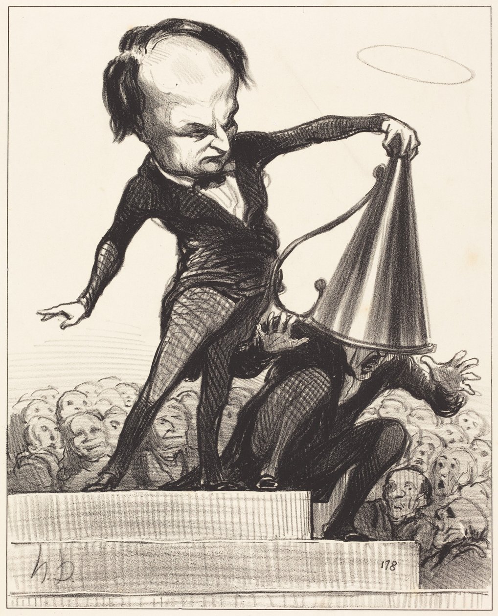 Jedna chwała gasi drugą autorstwa Honoré Daumier