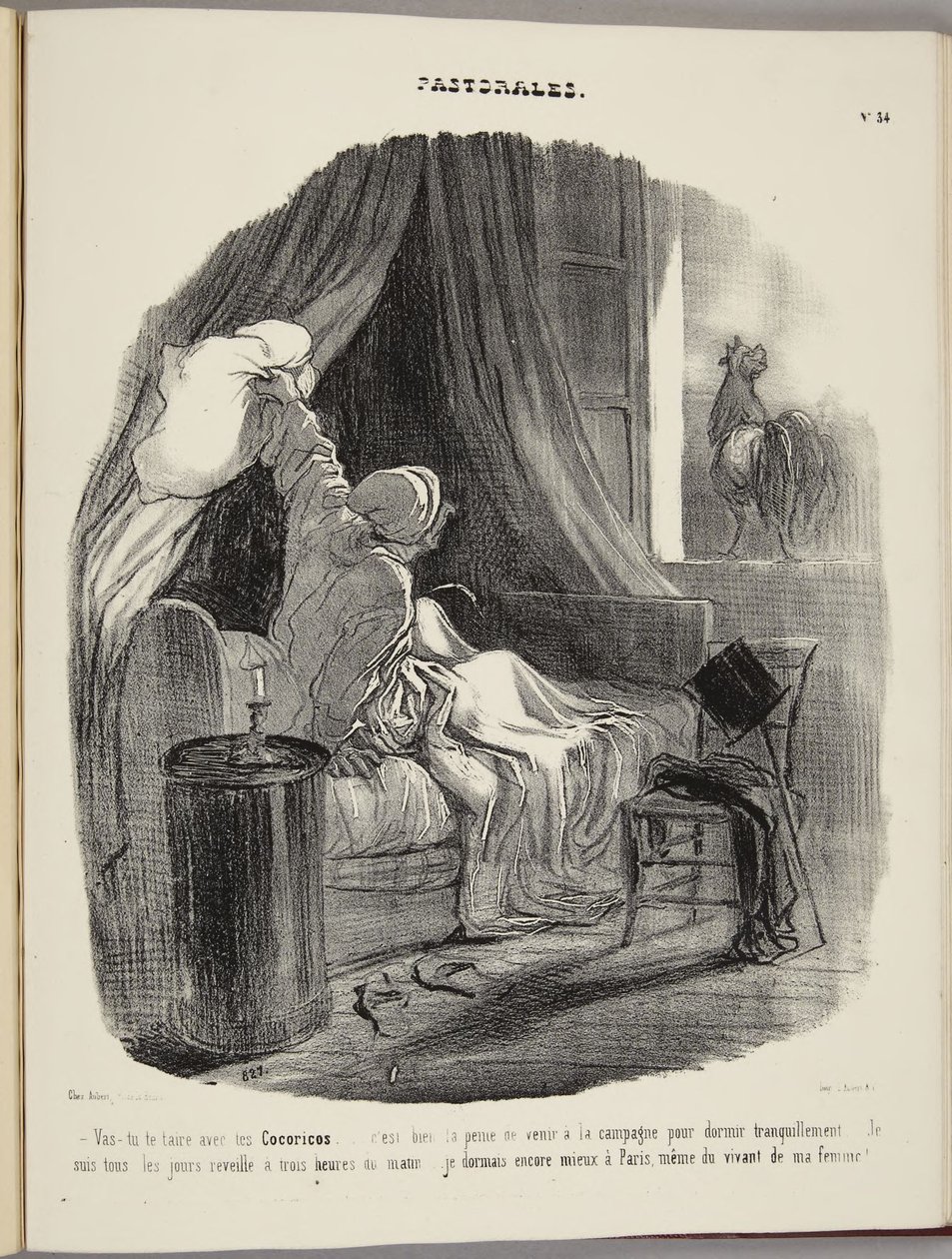 Czy przestaniesz z tym swoim kukuryku... autorstwa Honoré Daumier
