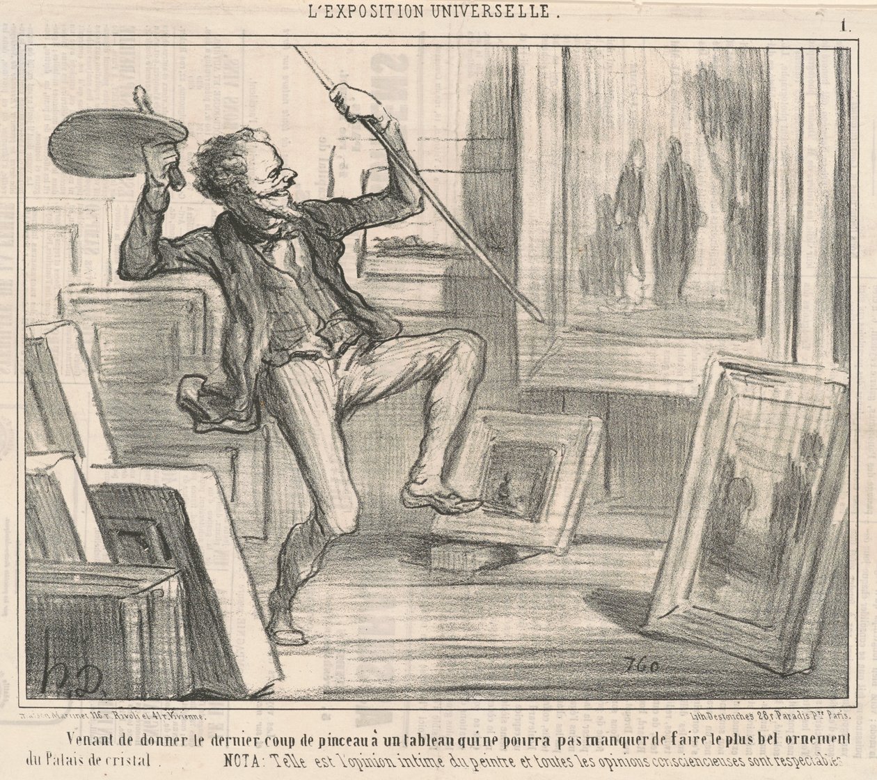 Po ostatnim pociągnięciu pędzla... autorstwa Honoré Daumier