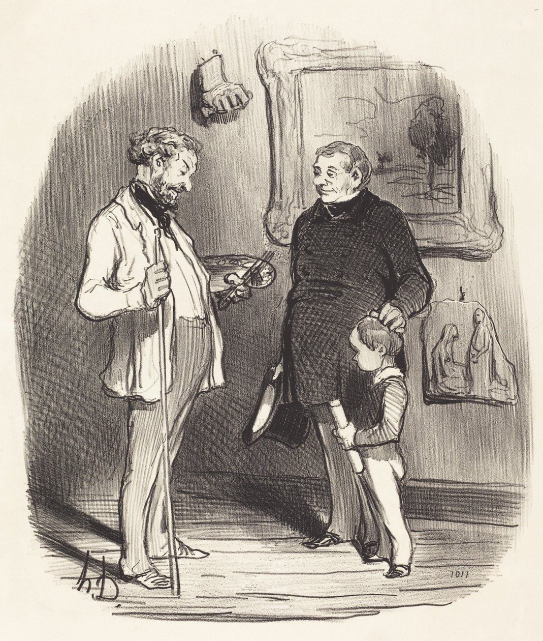 Oto mój malutki... jeśli nie ma dość środków... autorstwa Honoré Daumier