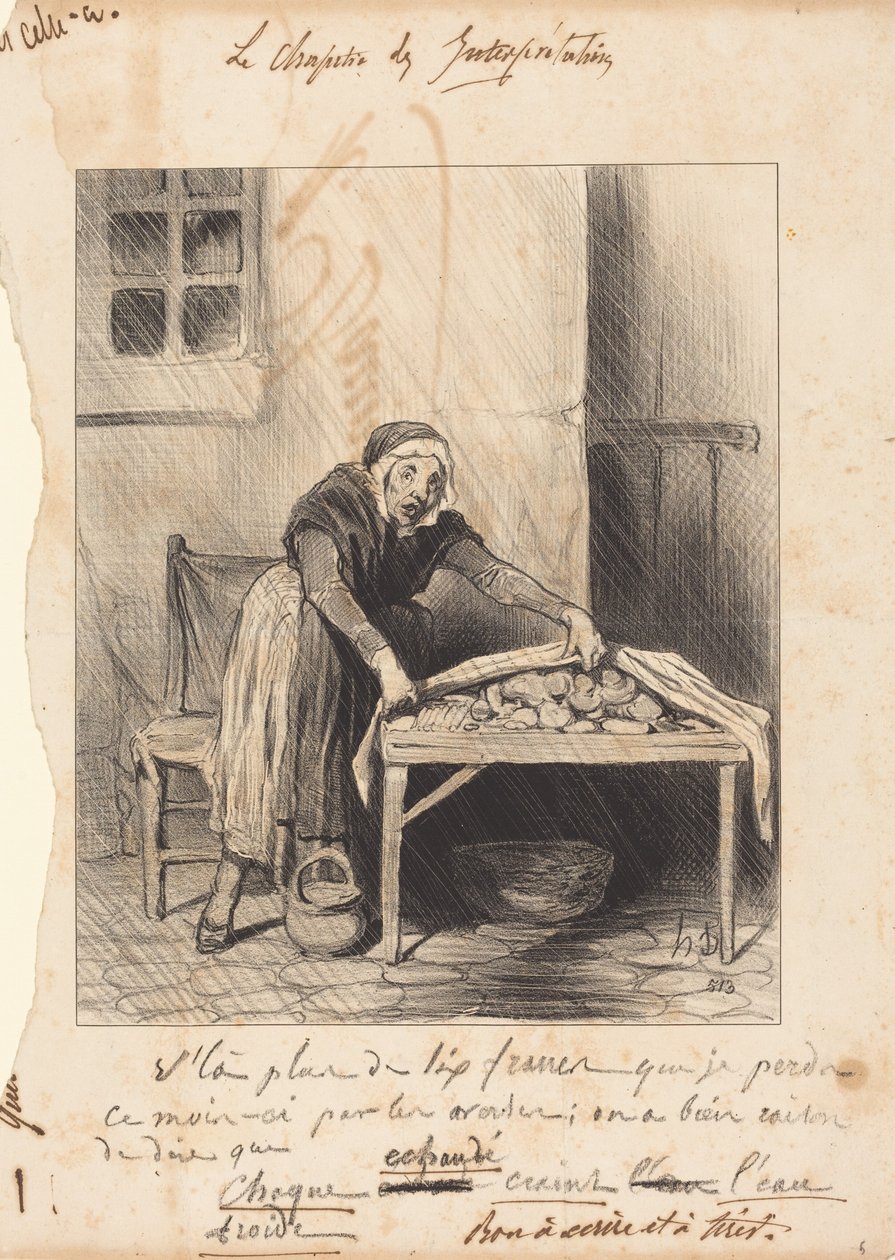 Tracę już ponad sześć franków... autorstwa Honoré Daumier
