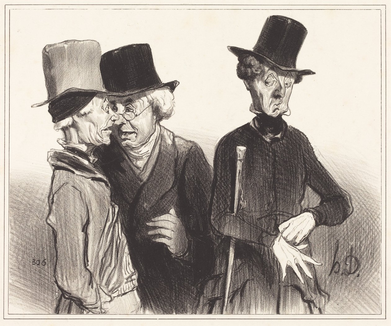 No proszę! Ty zostałeś rentierem, ja lekarzem, on... autorstwa Honoré Daumier