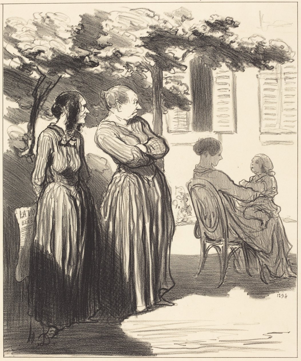 Oto kobieta, która w tej uroczystej chwili... autorstwa Honoré Daumier
