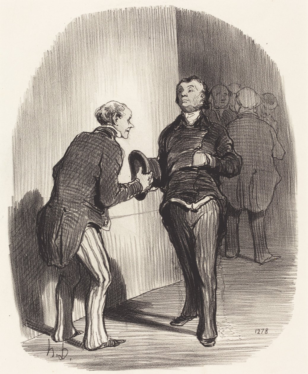 Widok ministerialnego przedpokoju... autorstwa Honoré Daumier