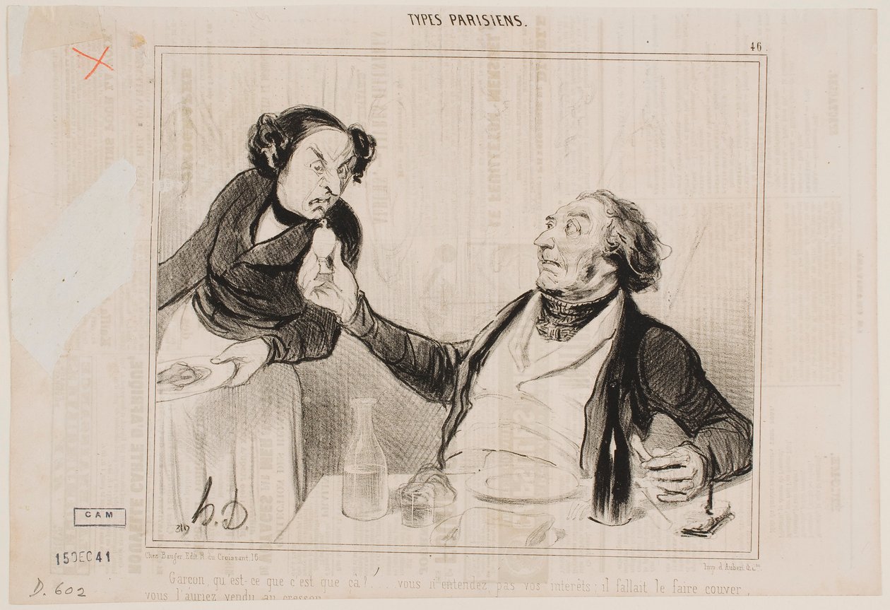 Kelnerze, co to jest?… autorstwa Honoré Daumier
