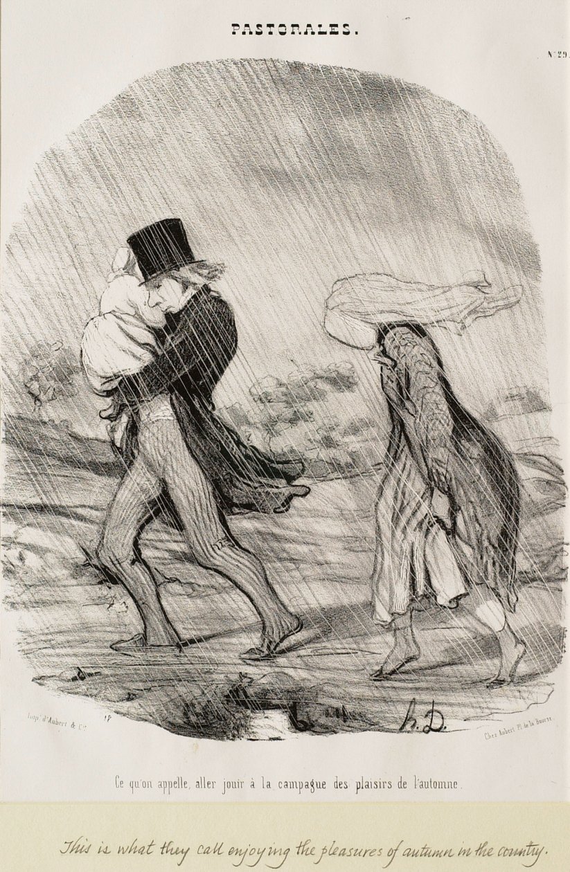 To, co nazywamy wyjazdem, by cieszyć się wsią autorstwa Honoré Daumier