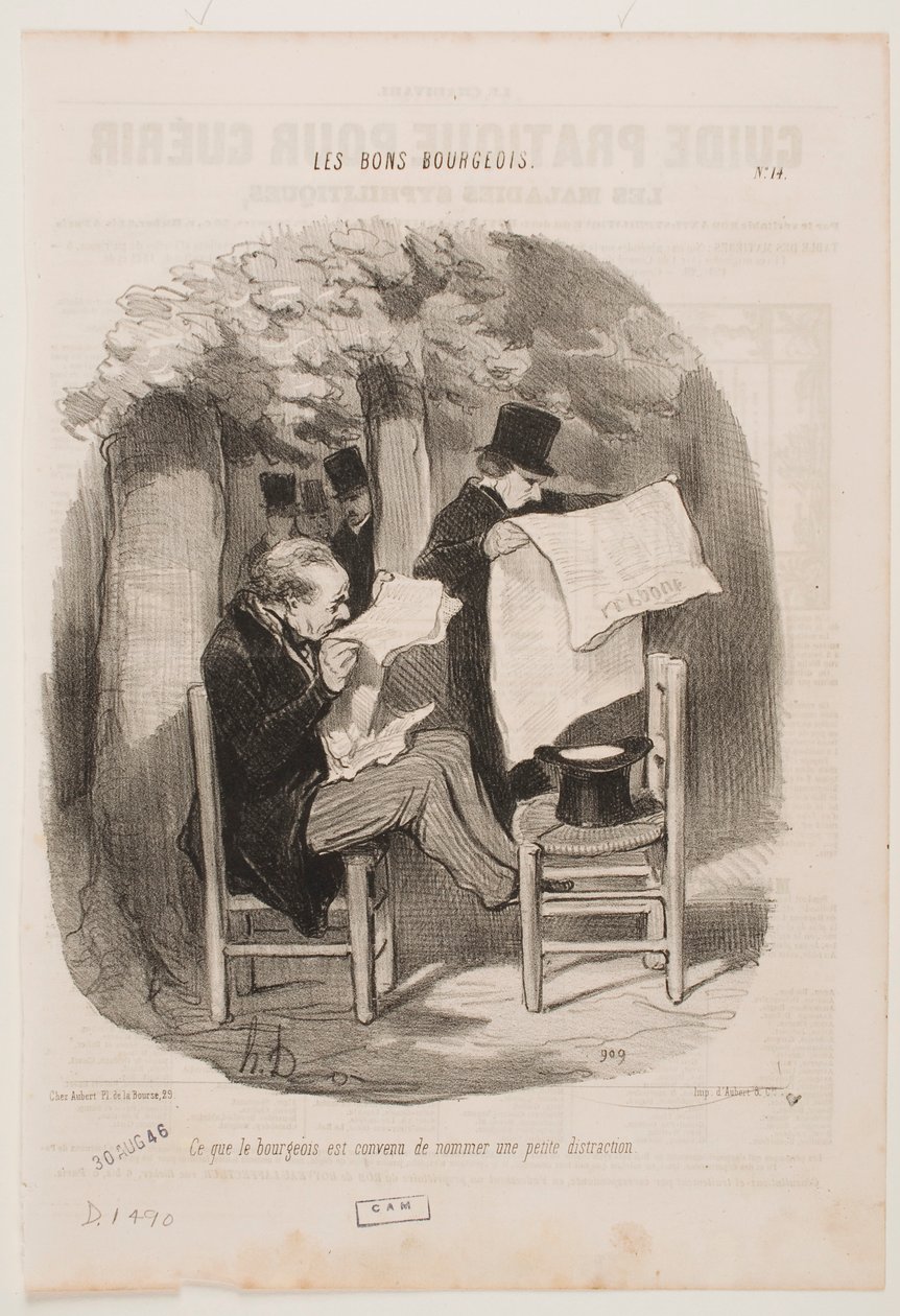 To, co burżuazja nazywa lekką rozrywką. autorstwa Honoré Daumier