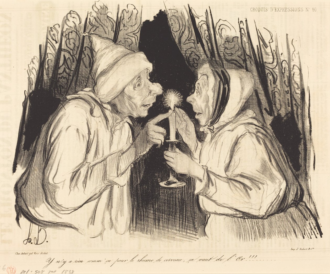 Nie ma nic lepszego na przeziębienie... autorstwa Honoré Daumier