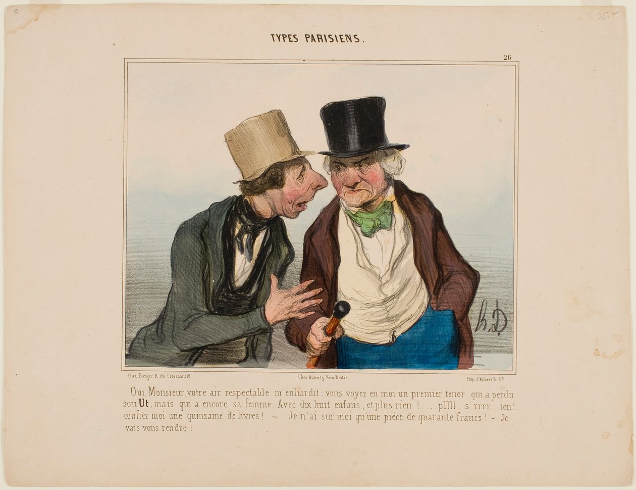 Tak, proszę pana, pański szacowny wygląd czyni mnie śmielszym autorstwa Honoré Daumier