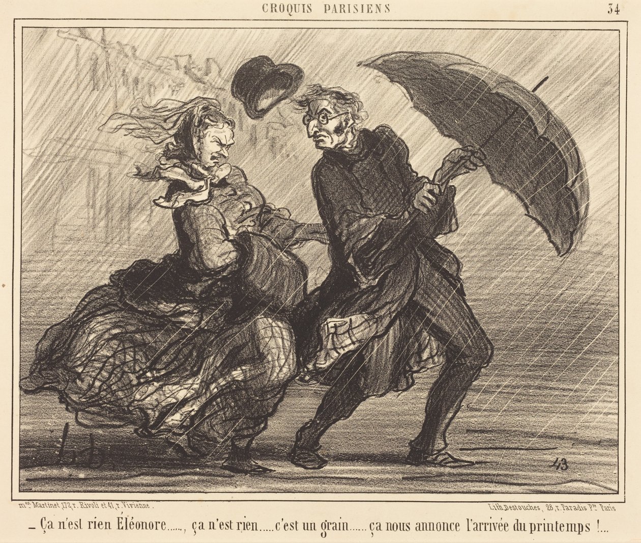 To nic, Éléonore... to nic... autorstwa Honoré Daumier
