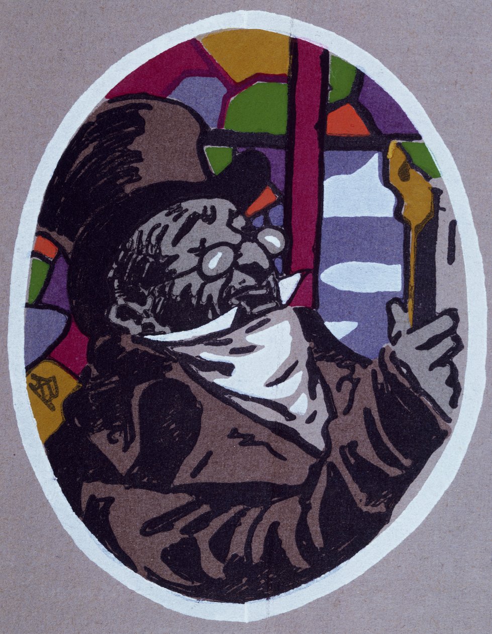 Le kuzyn Pons, karykatura do powieści Honore de Balzac (1799-1850) autorstwa Honore de Balzac