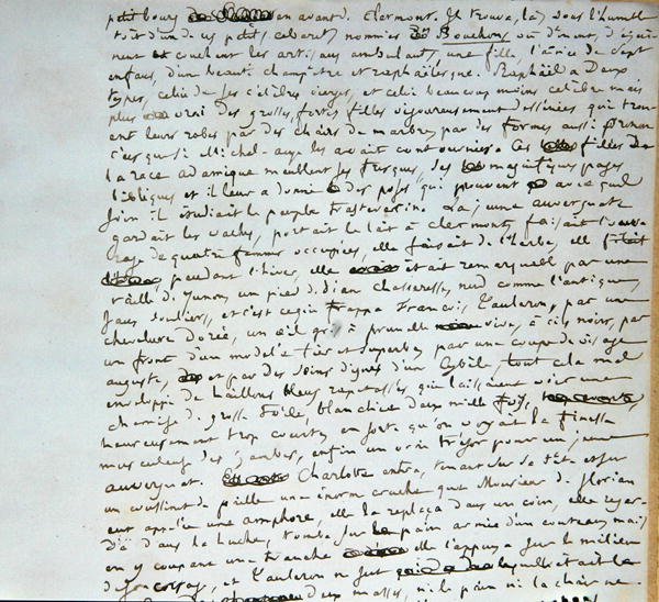 Strona 4 książki „Szpital i ludzie” (pióro i atrament na papierze) autorstwa Honore de Balzac