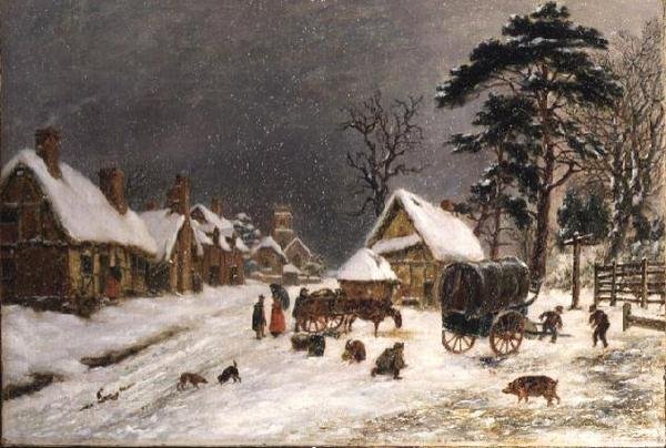 Śnieżna scena autorstwa Hopkins Horsley Hobday Horsley