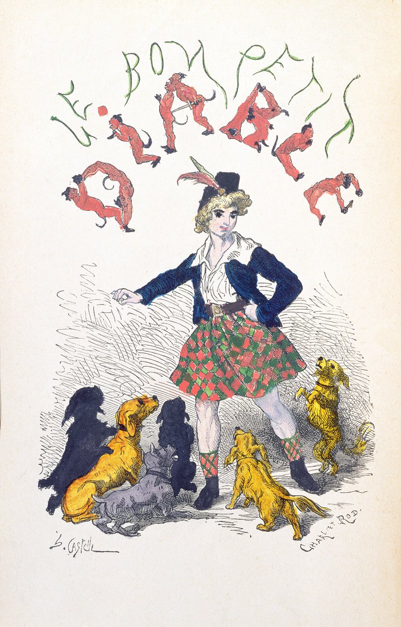 Przednia okładka „Le Bon Petit Diable” hrabiny Sophie de Segur (1799-1874) koniec XIX wieku autorstwa Horace Castelli