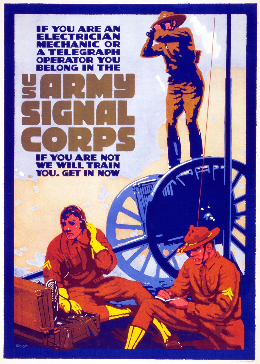 US Army Signal Corps, 1917-20 autorstwa Horace Devitt Welsh