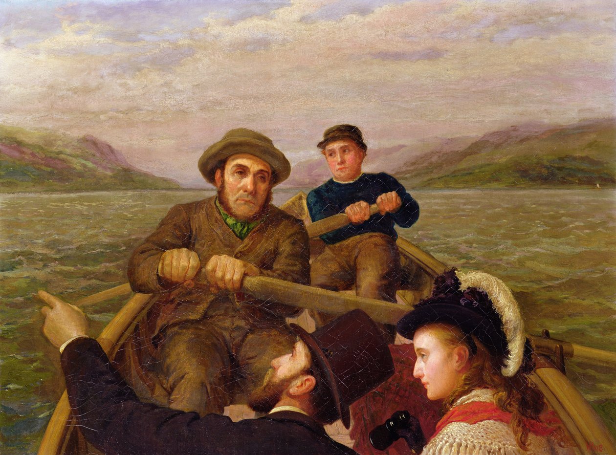 Podróż łodzią wiosłową, 1878 autorstwa Horace Petherick