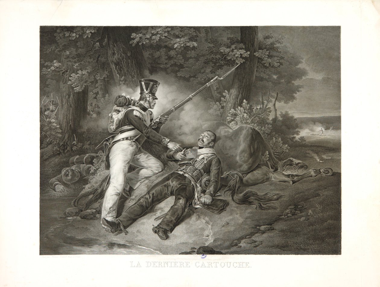 Ostatni nabój autorstwa Emile Jean Horace Vernet