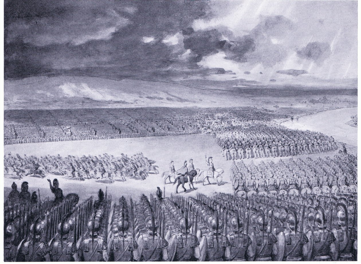 Porus czeka na atak Aleksandra 326 p.n.e. autorstwa Horace van Ruith