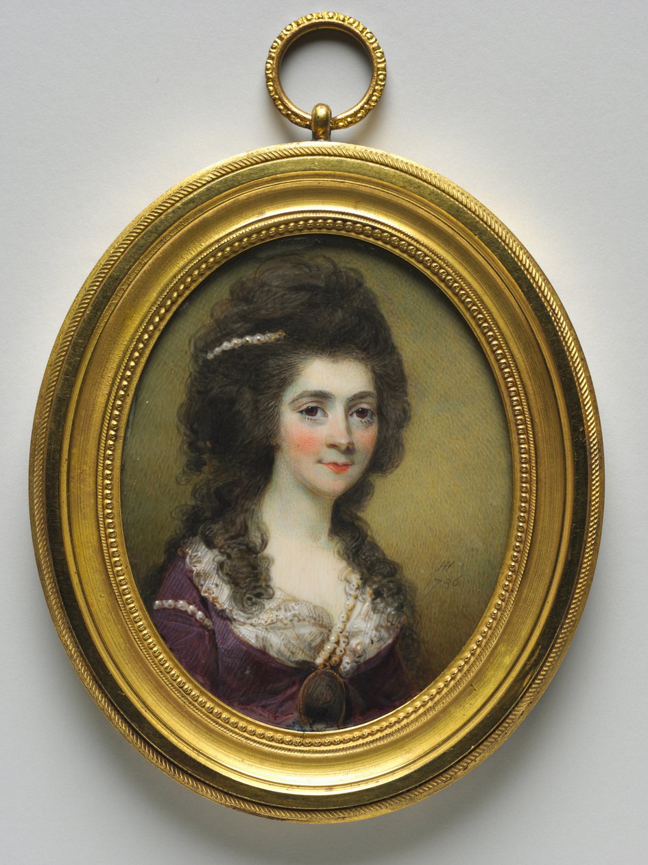 Portret kobiety, zwanej panią Close, 1786. autorstwa Horace Hone