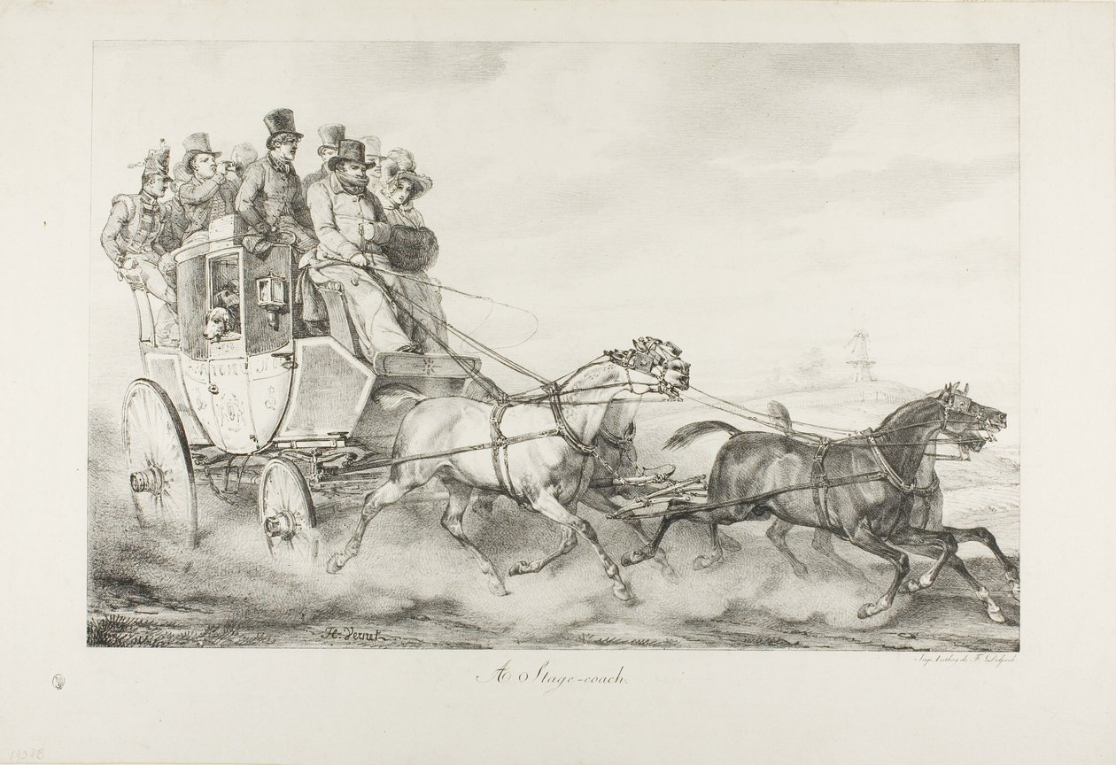 Dyliżans autorstwa Emile Jean Horace Vernet