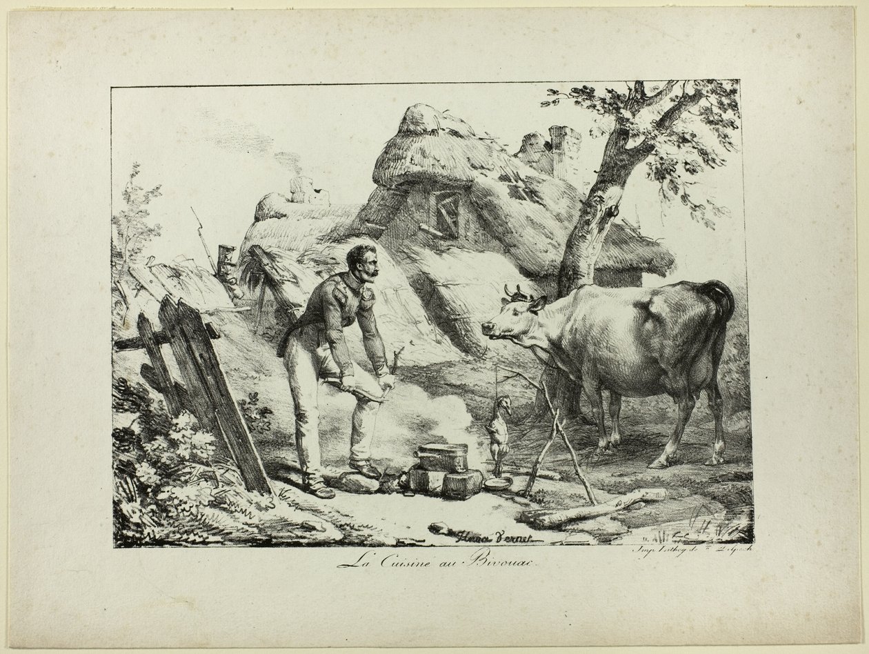 Kuchnia biwakowa autorstwa Horace Vernet